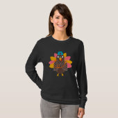 T-shirt Infirmière Thanksgiving Turkey Scrubs Rubber Gants (Devant entier)