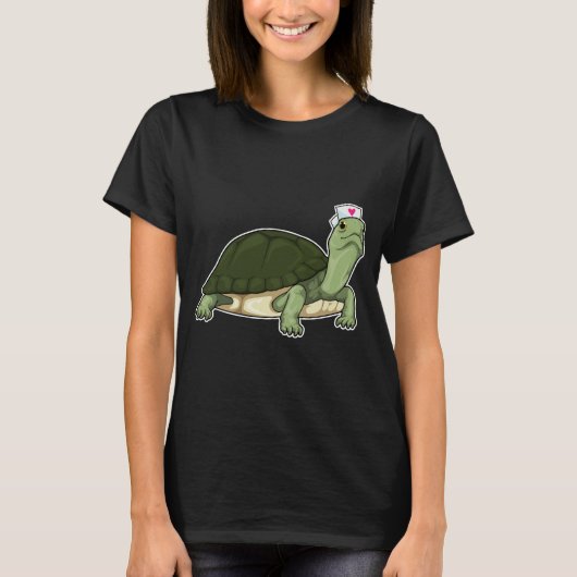 T-shirt Infirmière tortue (Devant)