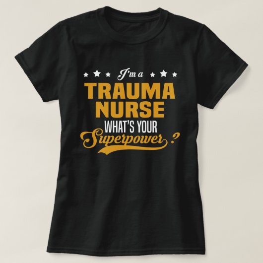 T-shirt Infirmière Trauma (Design devant)