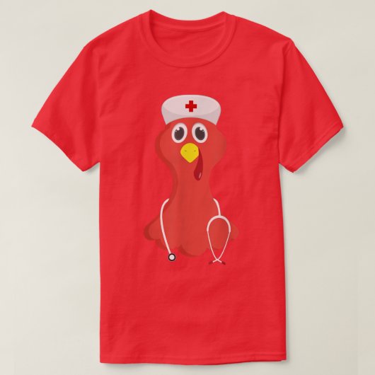 T-shirt Infirmière Turquie Face Drôle Thanksgiving Fall Jo (Design devant)