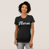 T-shirt Infirmière typographie rétro femmes (Devant entier)