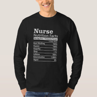 T-shirt Infirmière Valeur nutritionnelle Funny RN Infirmiè
