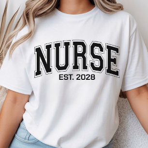 T-shirt Infirmière Variables personnalisées pour étudian
