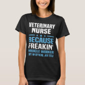 T-shirt Infirmière vétérinaire (Devant)