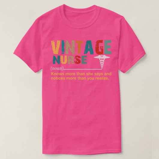 T-shirt Infirmière vintage1 (Design devant)