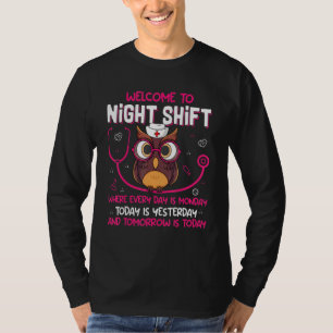 T-shirt Infirmières de nuit Infirmières RN LPN CNA Femme