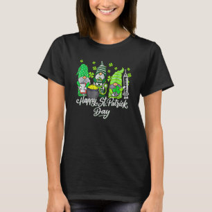 T-shirt Infirmières Gnome Saint Pattys Infirmière Scrub St