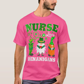T-shirt Infirmières Love Shenanigans Funny Gnomes Infirmiè