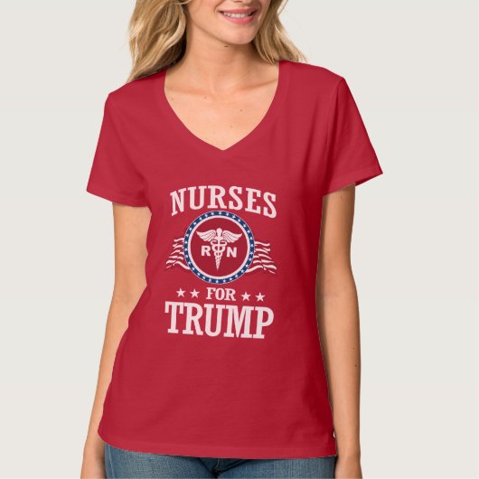 T-SHIRT INFIRMIÈRES POUR TRUMP (Devant)