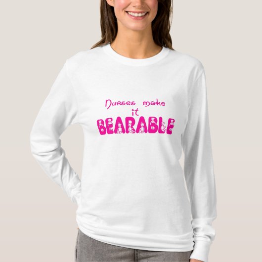 T-shirt Infirmières, rose (Devant)