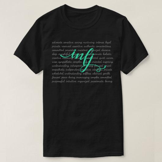 T-shirt INFJ Shirt MBTI MyersBriggs Personality Type (Design devant)