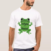 T-shirt Inflate & Resist – Minimalist Frog Power Poster (Devant)