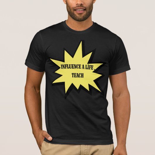 T-shirt Influencez Une Vie Enseigner Appréciation Enseigna (Devant)