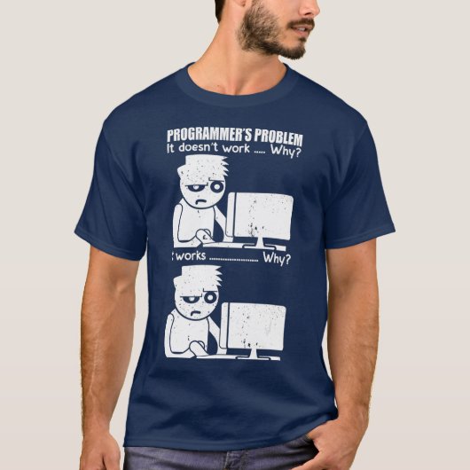 T-shirt Informaticien de mème programmeur (Devant)