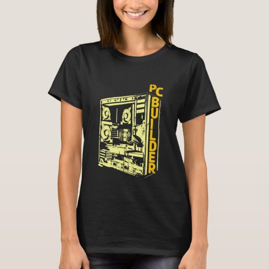 T-shirt Informaticien de PC Builder Informatique Technolog (Devant)