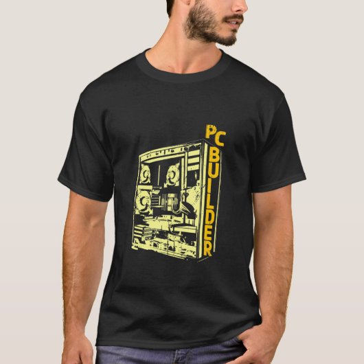T-shirt Informaticien de PC Builder Informatique Technolog (Devant)