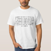 T-shirt Informaticien en code binaire (Devant)