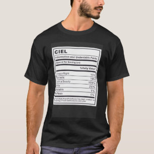 T-shirt Information Ciel et faits indéniables