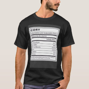 T-shirt Information Cory et faits indéniables