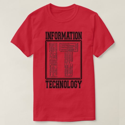 T-shirt Information technologique 1 (Design devant)