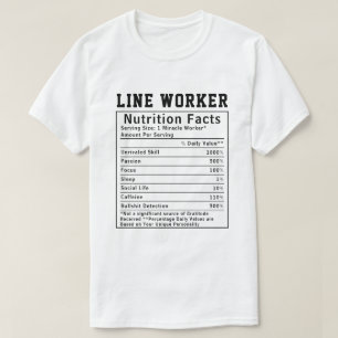 T-shirt Informations nutritionnelles amusantes pour les tr