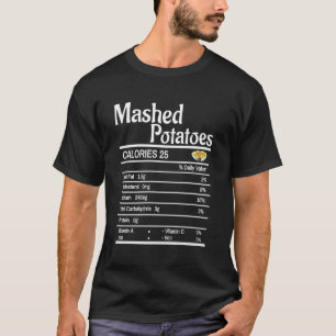 T-shirt Informations nutritionnelles drôles de purée de po