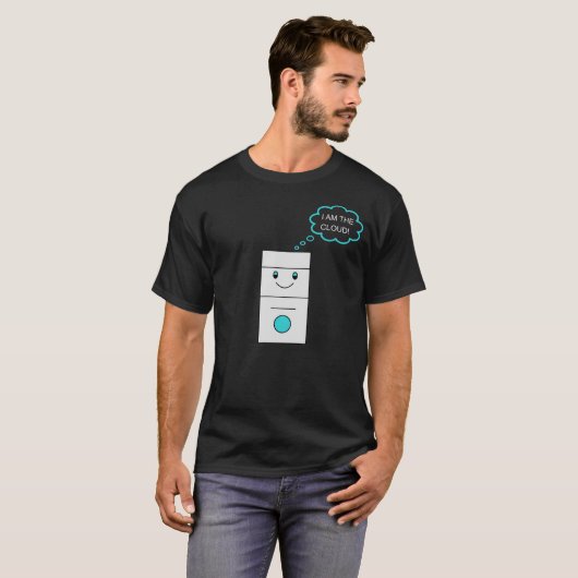 T-shirt Informatique Cloud Funny Technologie (Devant entier)