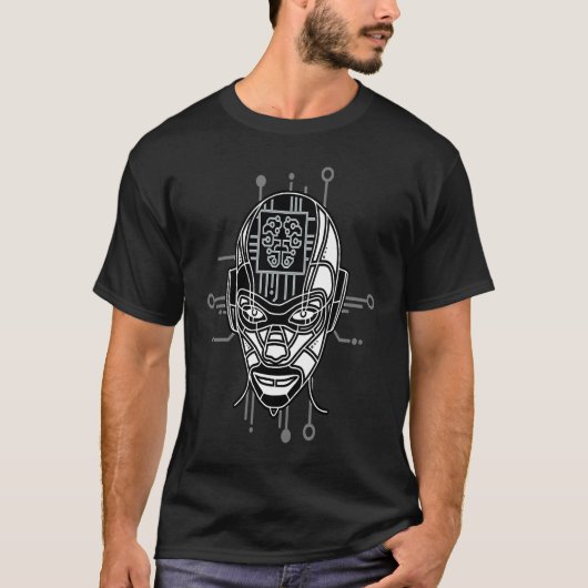 T-shirt Informatique Cognitive Profonde Machine Intel arti (Devant)