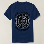 T-shirt Informatique Service Desk Wheel of Answer Informat (Design devant)