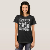 T-shirt Informatique Whisperer IT Technicien Geek Nerd Gee (Devant entier)