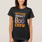 T-shirt Infusion Nurse Boo Crew Éffrayant Boo Ghost Hallow (Devant)