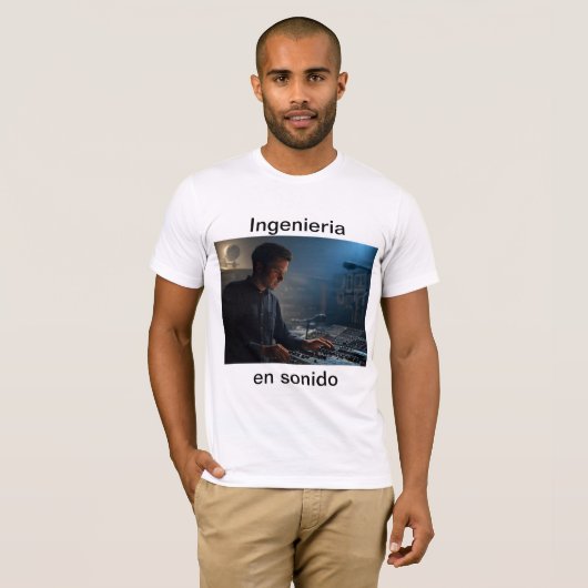 T-shirt Ingenieria en sonido (Devant entier)