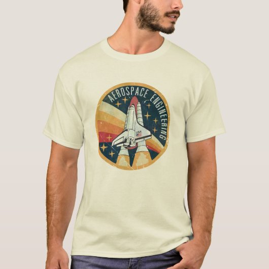 T-shirt Ingénierie aérospatiale V01 (Devant)