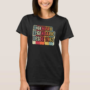 T-shirt Ingeniero Legendario Desde 1963 Ingénieur