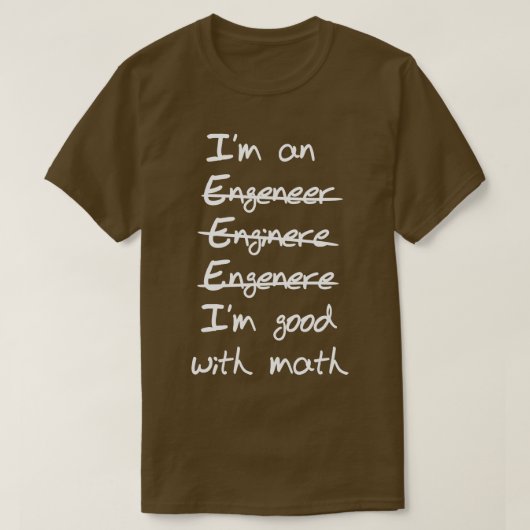 T-shirt Ingénieur (Design devant)