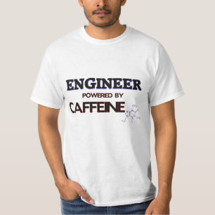T-shirt Ingénieur actionné par la caféine