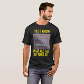 T-shirt Ingénieur audio Technicien audio (Devant entier)