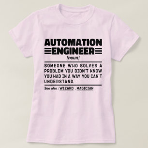 T-shirt Ingénieur Automatisation Noun Définition Cool sarc