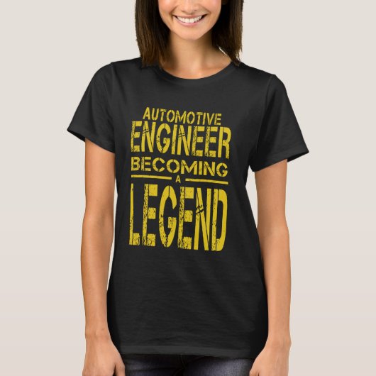 T-shirt Ingénieur automobile Une légende (Devant)