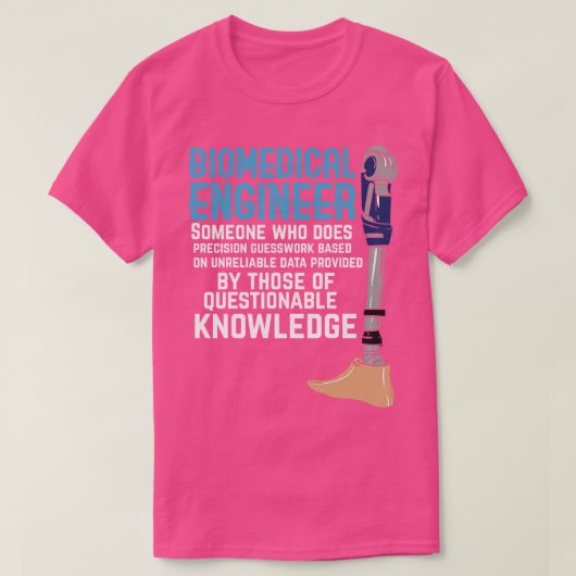 T-shirt Ingénieur biomédical (Design devant)