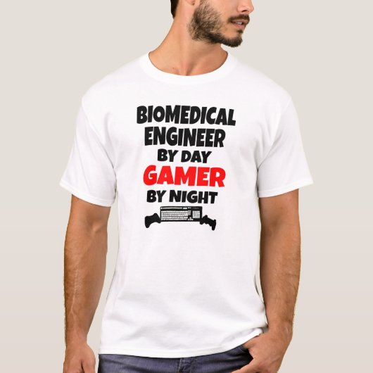 T-shirt Ingénieur biomédical Gamer (Devant)