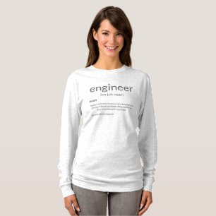 T-shirt Ingénieur-cadeau Collège Ingénieur majeur Définiti