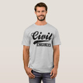 T-shirt Ingénieur civil (Devant entier)
