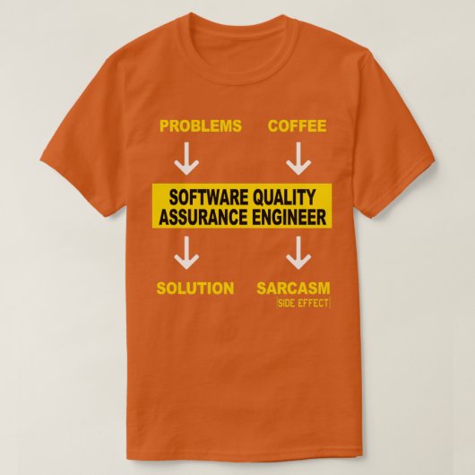 T-SHIRT INGÉNIEUR D'ASSURANCE QUALITÉ LOGICIELLE (Design devant)