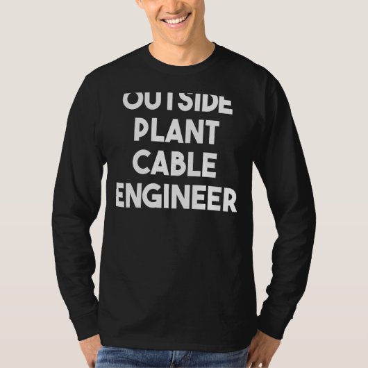 T-shirt Ingénieur de câble Plante externe (Devant)