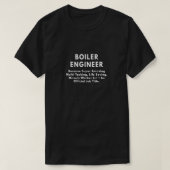 T-shirt Ingénieur de chaudière parce que extraordinaire (Design devant)