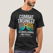 T-shirt Ingénieur De Combat Comme Un Ingénieur Normal Seul (Devant)