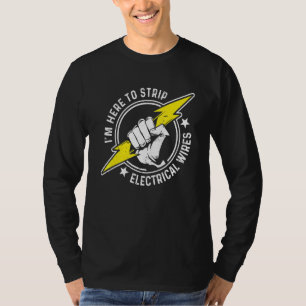 T-shirt Ingénieur de ligne électrique électricien _8