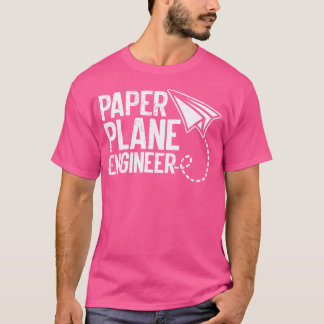 T-shirt Ingénieur de plan papier Avion Origami Papier Avio