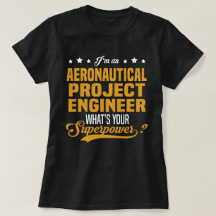 T-shirt Ingénieur de projet aéronautique